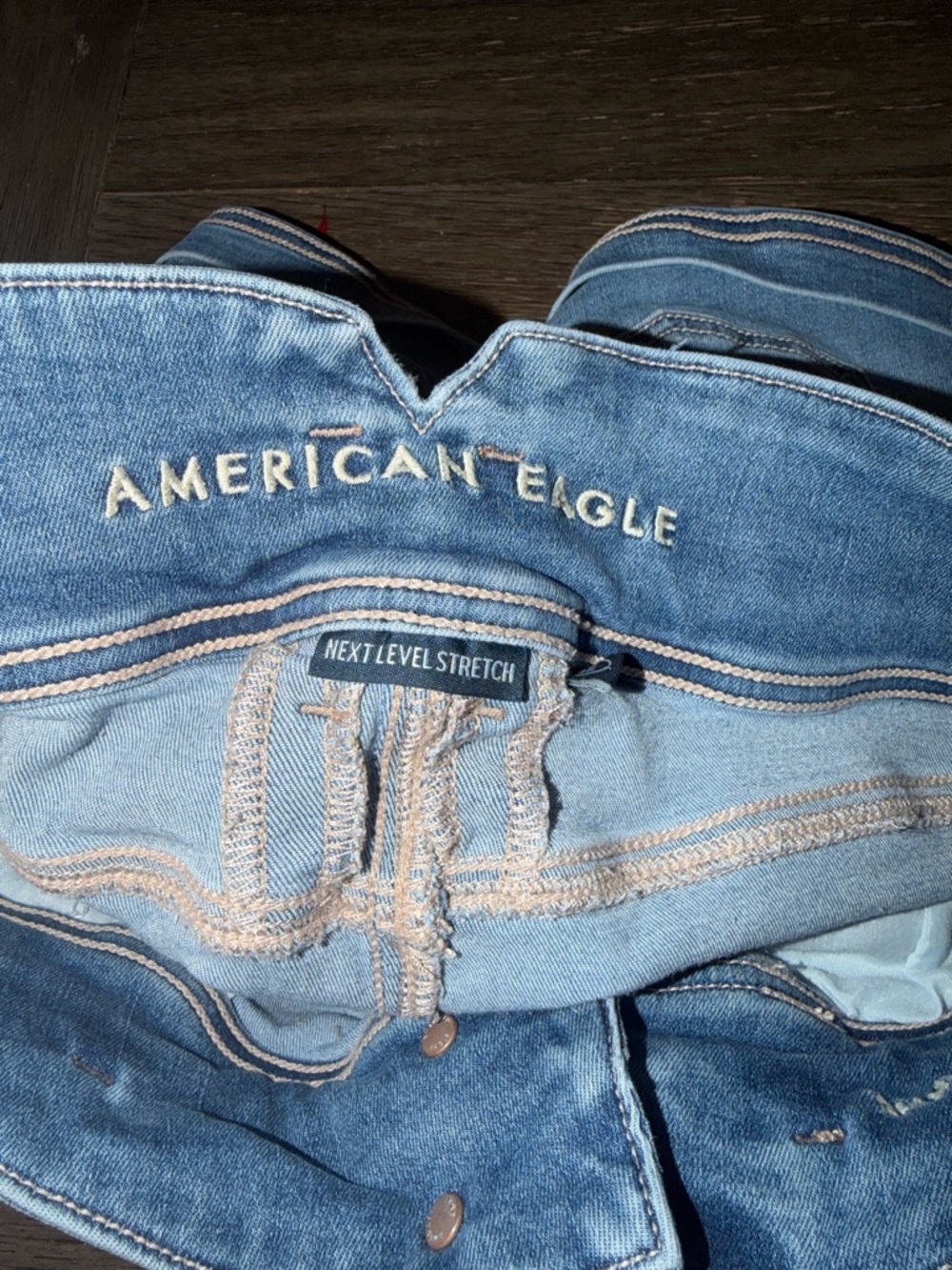 American Eagle Outfitters Light Blue Denim Jean Shorts - Picture 3 of 8